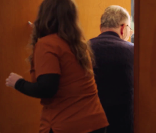 G Amato leaving Grand Terrace Manor